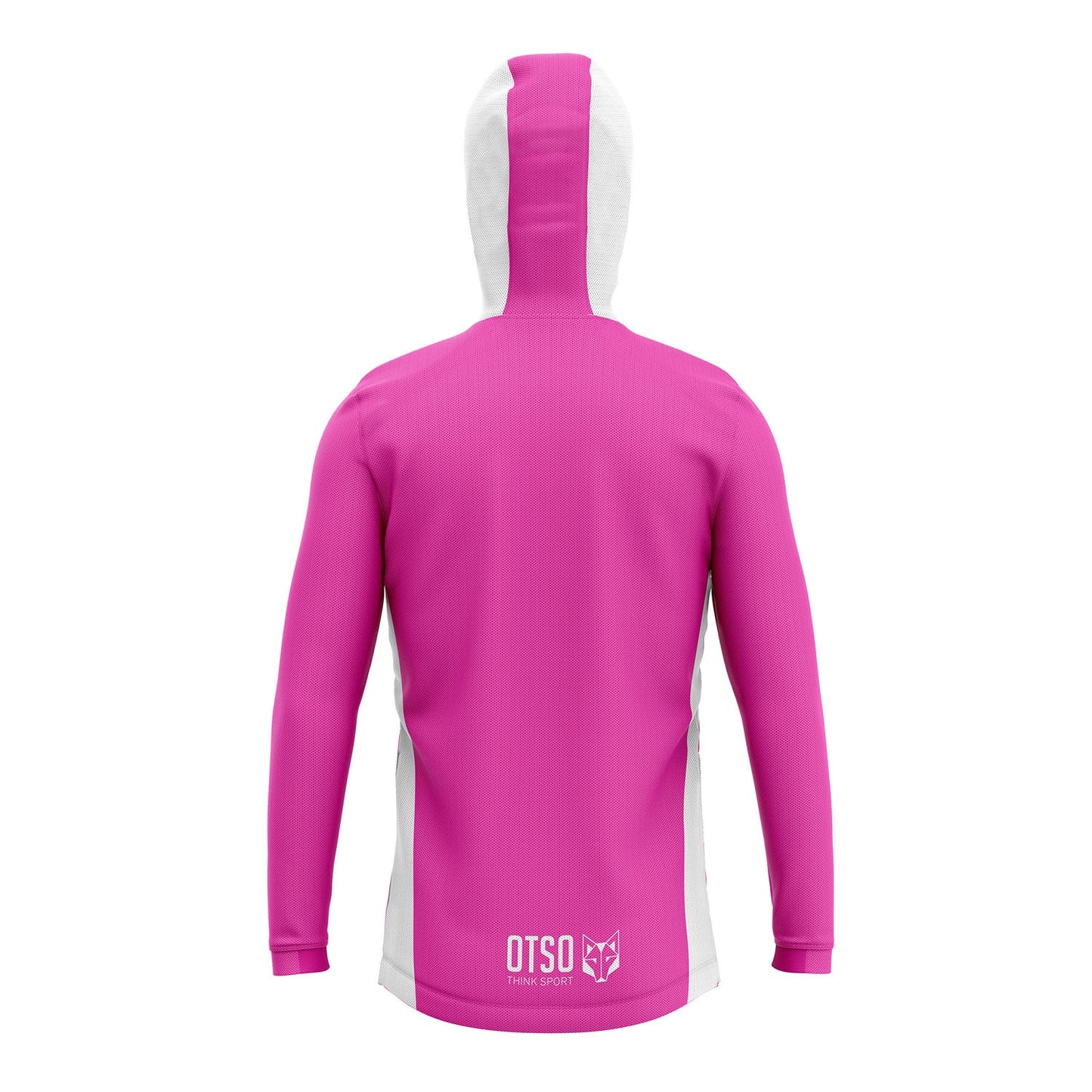 Unisex Sport Hoodie Fluo Pink & White