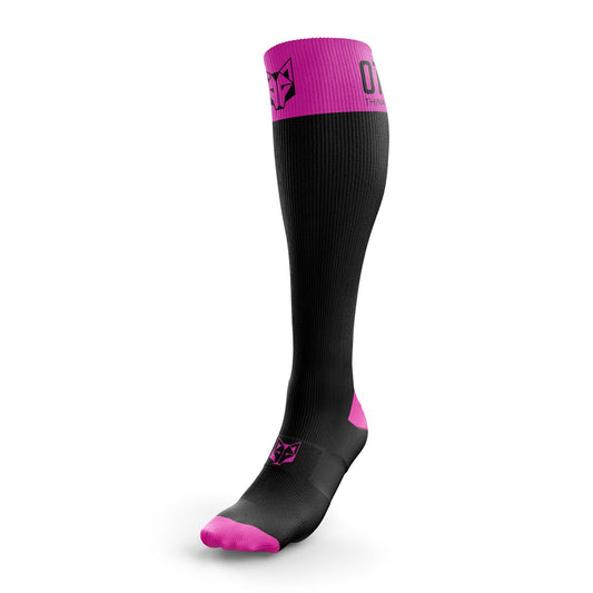 Calcetines Multideporte Recovery Black & Fluo Pink