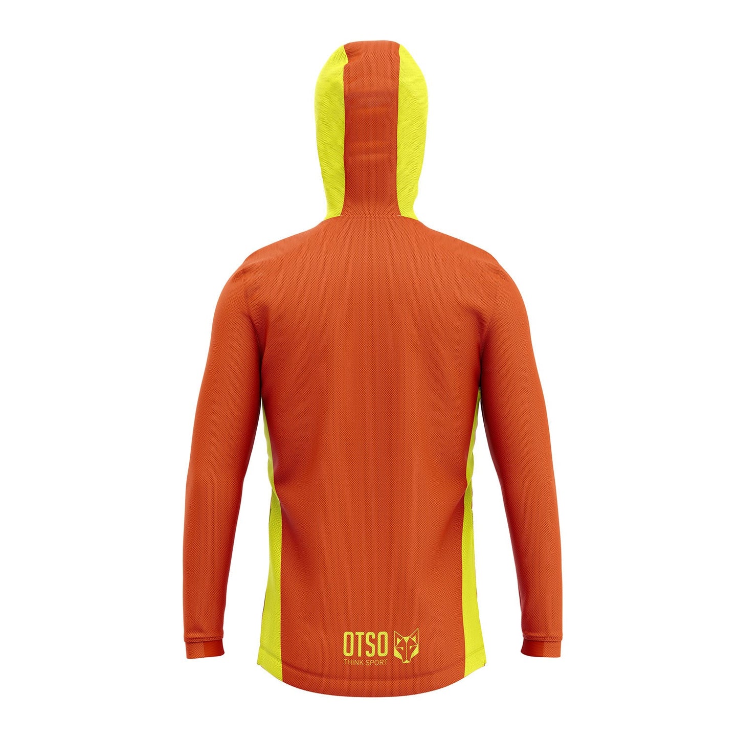 Unisex Sport Hoodie Fluo Orange Fluo Yellow