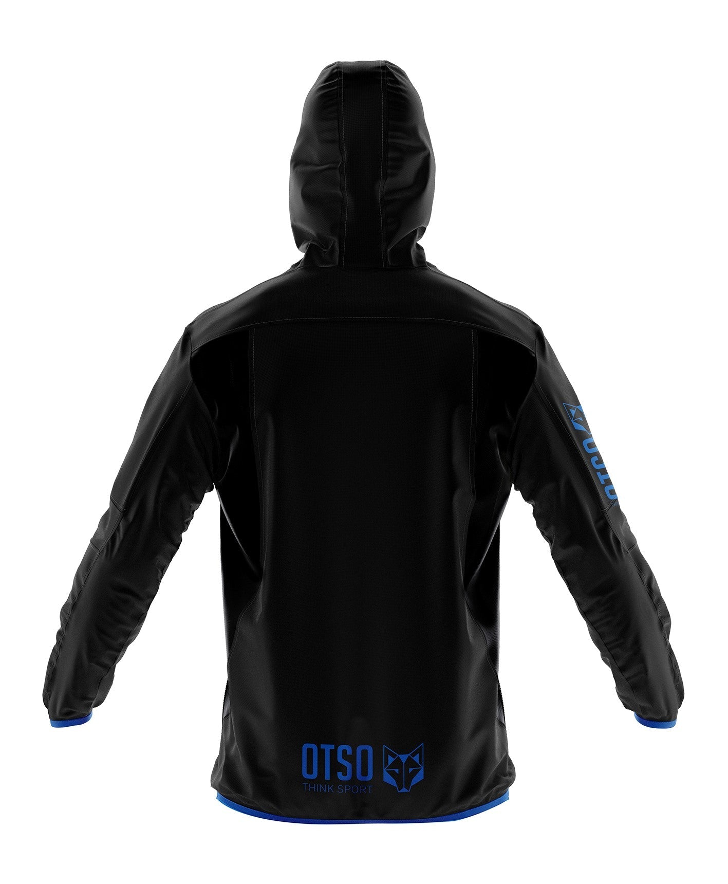 Waterproof Jacket Ultra Light Black & Royal Blue