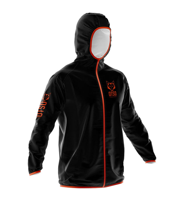 Waterproof Jacket Ultra Light Black & Fluo Orange