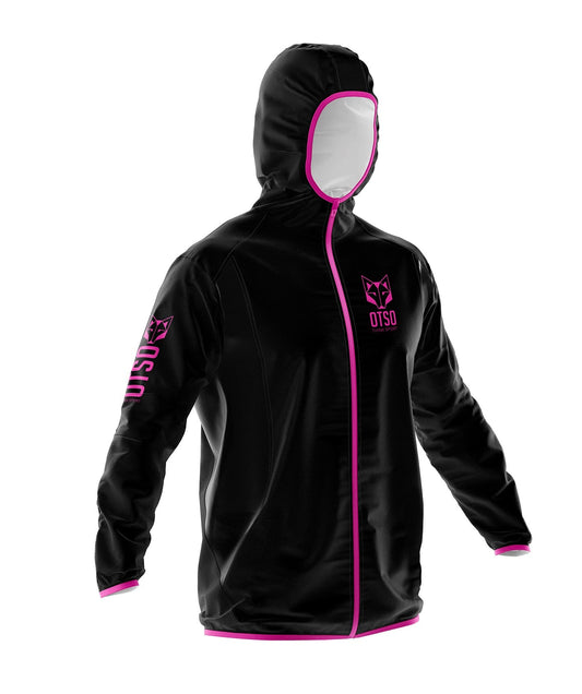 Waterproof Jacket Ultra Light Black & Fluo Pink