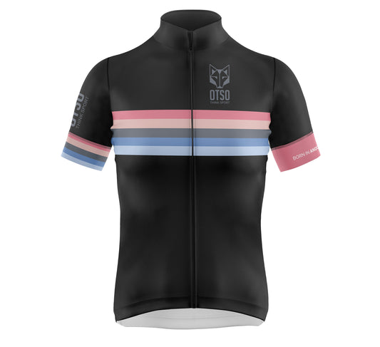 Cycling Jersey Manga Corta Mujer Stripes Black