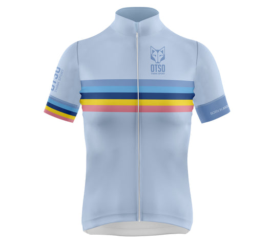 Cycling Jersey Manga Corta Mujer Stripes Turquoise