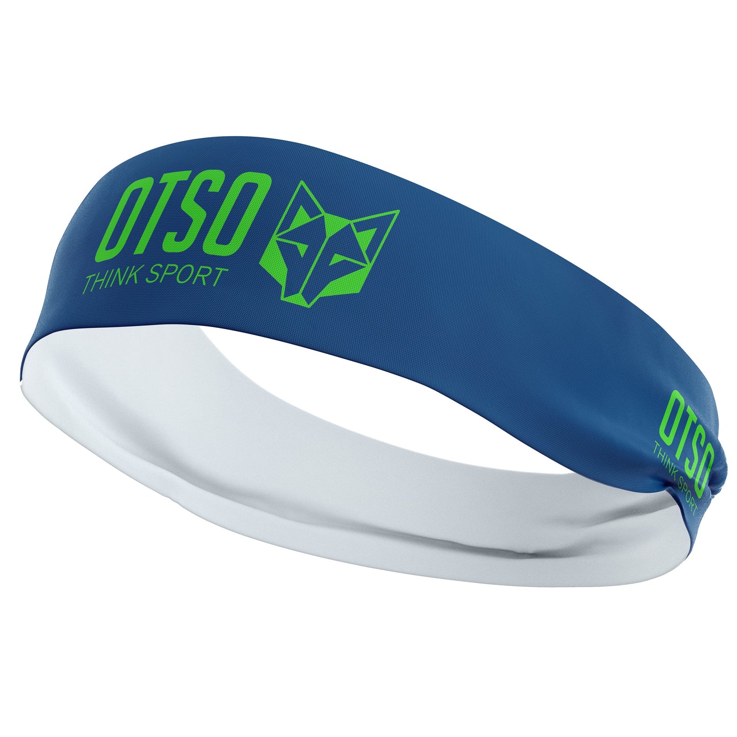 Cinta cabeza OTSO Sport Electric Blue / Fluo Green