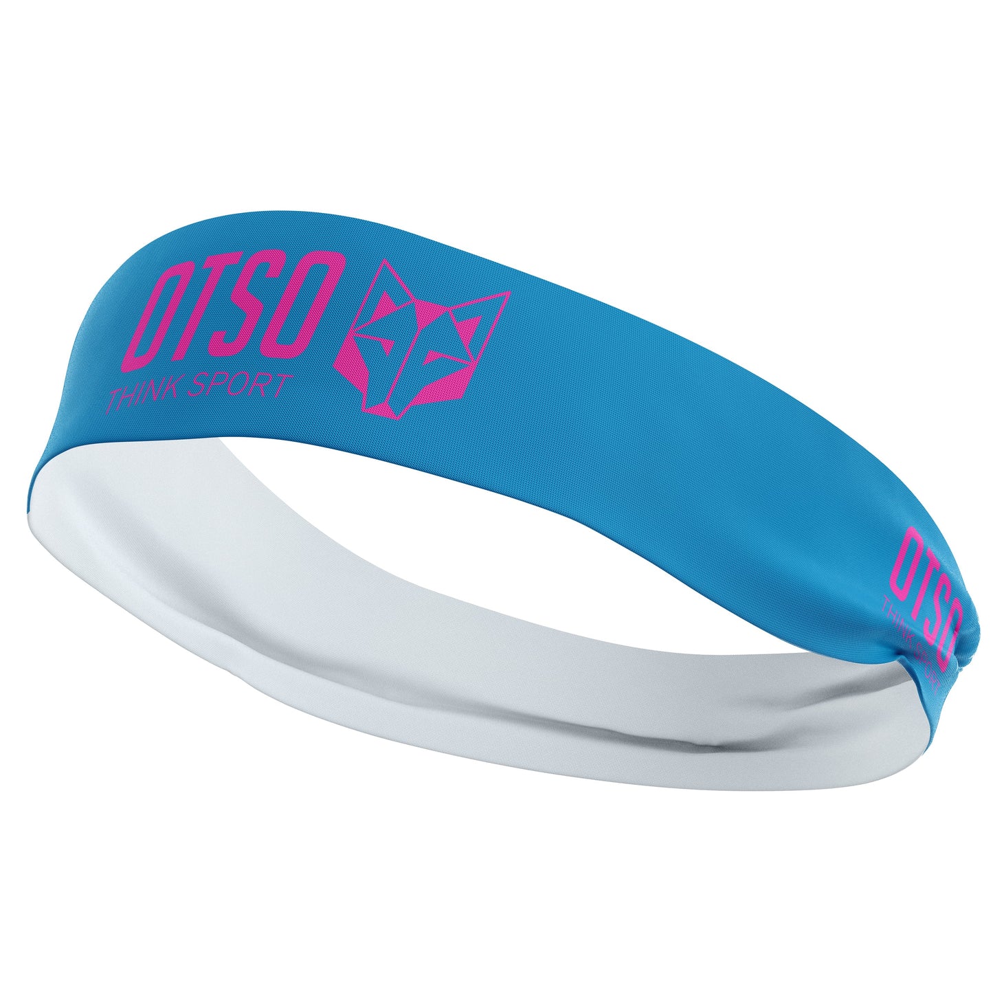 Cinta cabeza OTSO Sport Light Blue / Fluo Pink