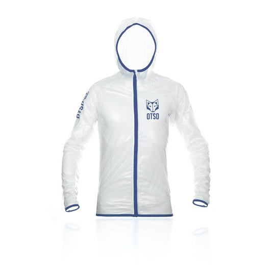 Waterproof Jacket Ultra Light White Royal Blue