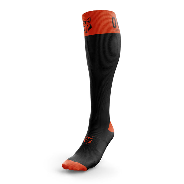 Calcetines Multideporte Recovery Black & Fluo Orange