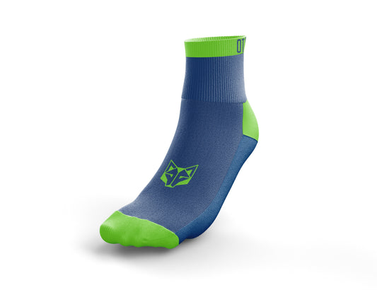 Calcetines Multideporte Low Cut Electric Blue & Fluo Green