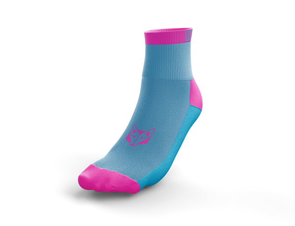 Calcetines Multideporte Low Cut Light Blue & Pink