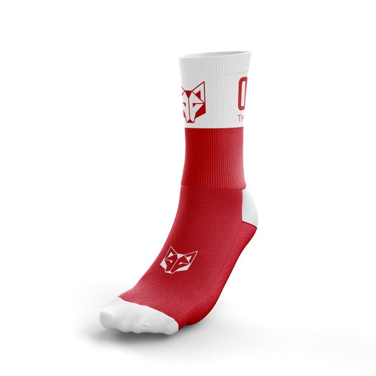 Calcetines Multideporte Medium Cut Red / White