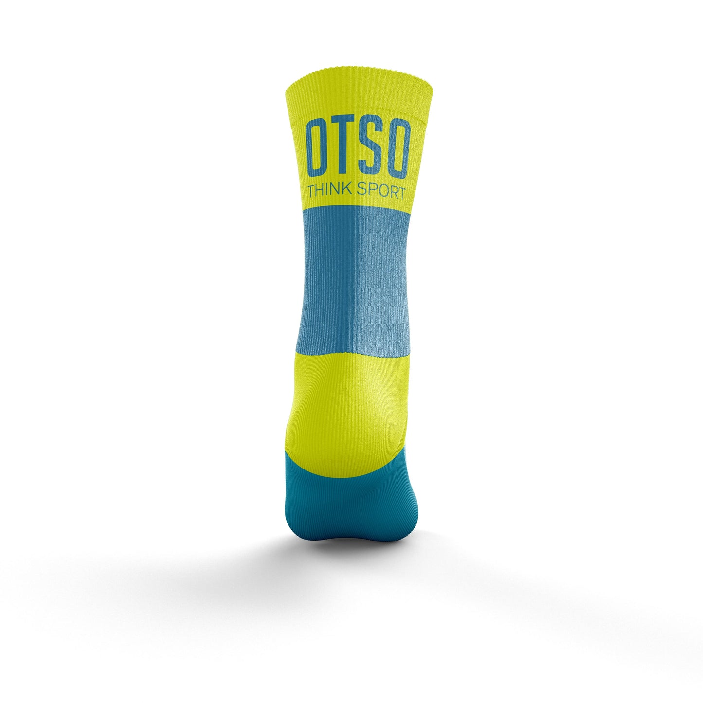 Calcetines Multideporte Medium Cut Light Blue / Fluo Yellow