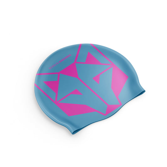 Gorro natación Light Blue / Fluo Pink