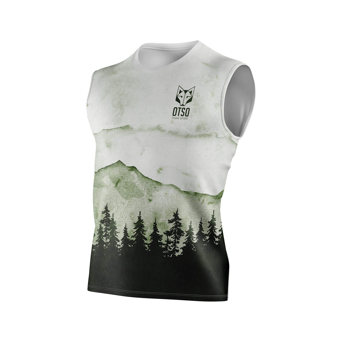 Camiseta sin Manga Hombre Green Forest