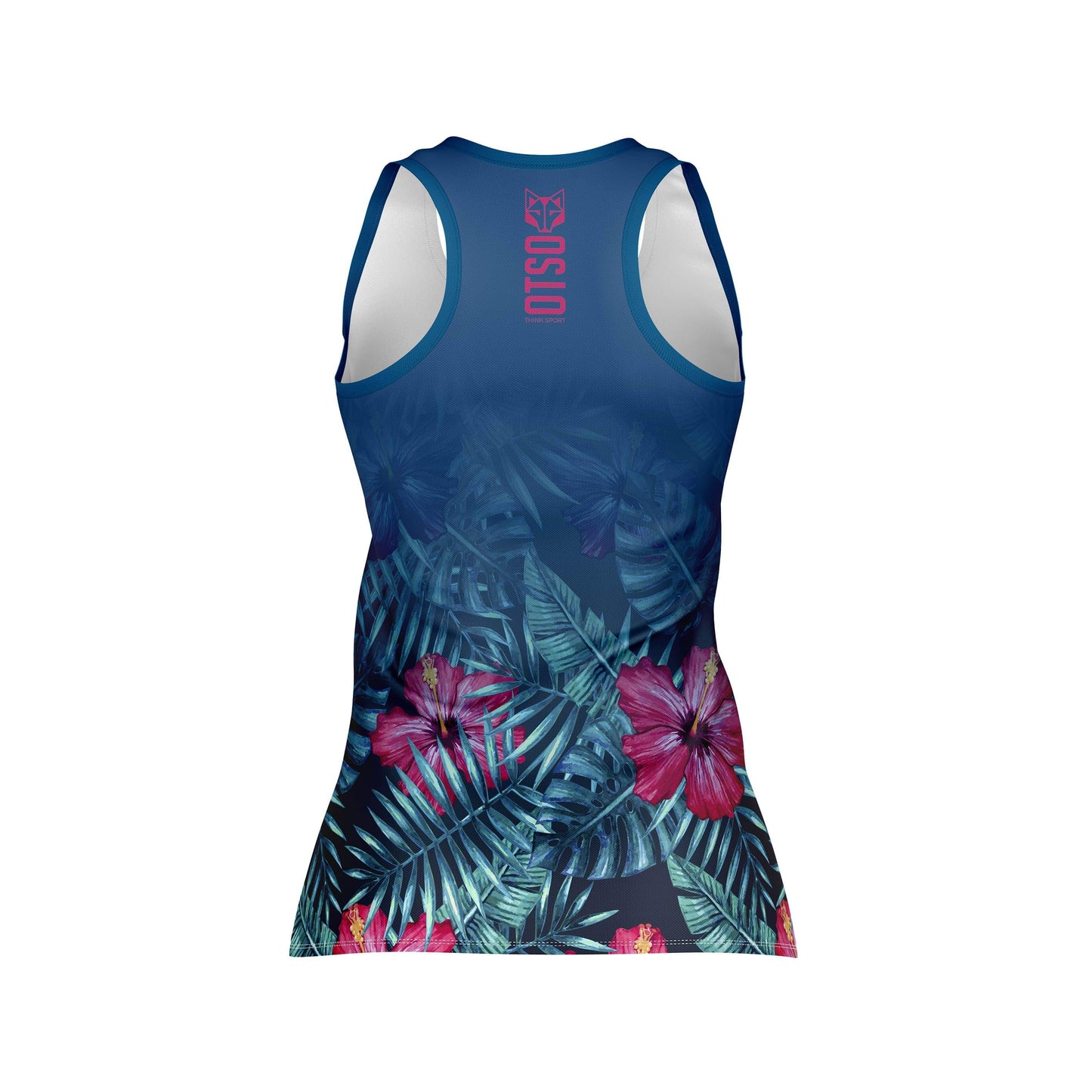 Camiseta sin Manga Mujer Tropical Dark