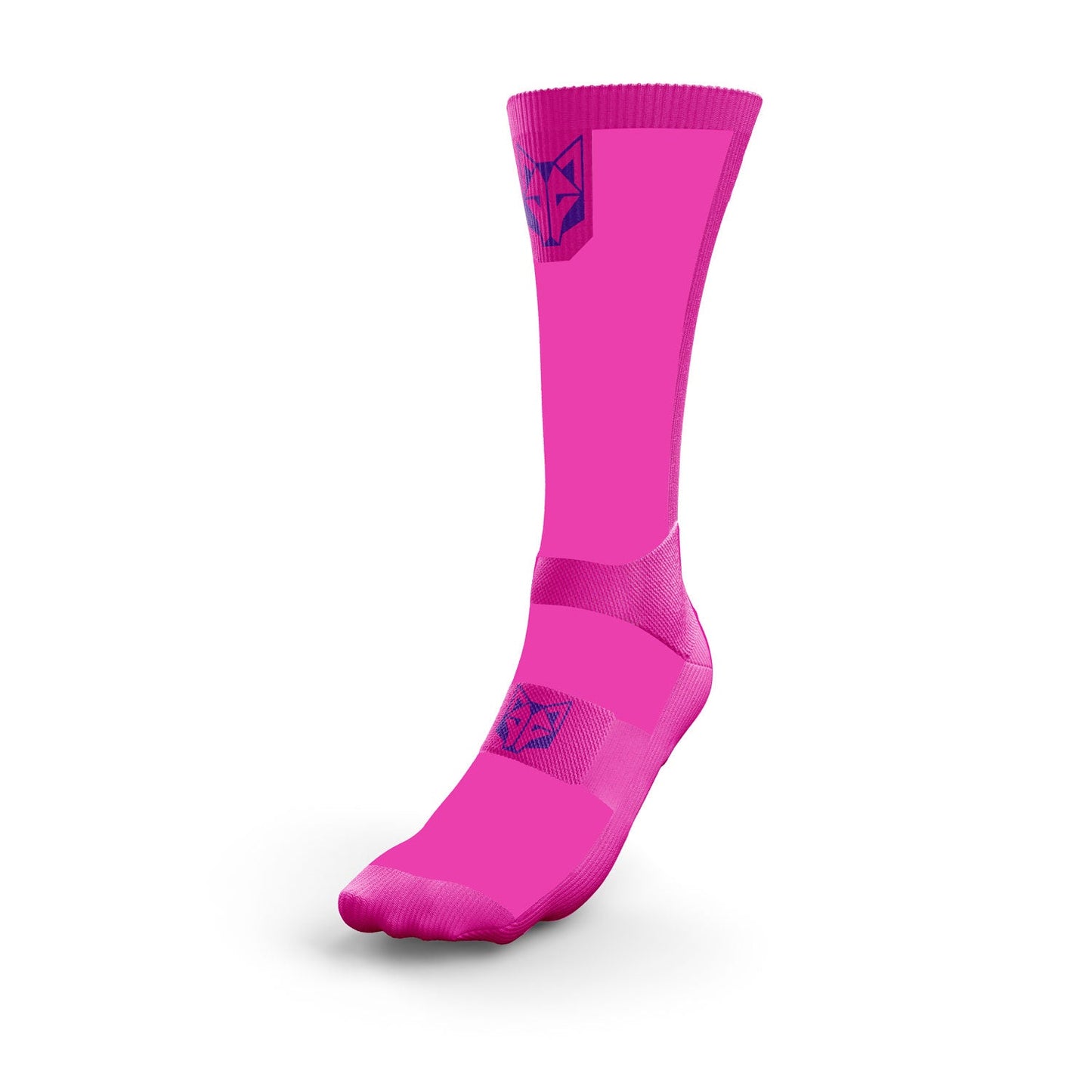 Calcetines Ultraligeros de Corte Alto Fluo Pink