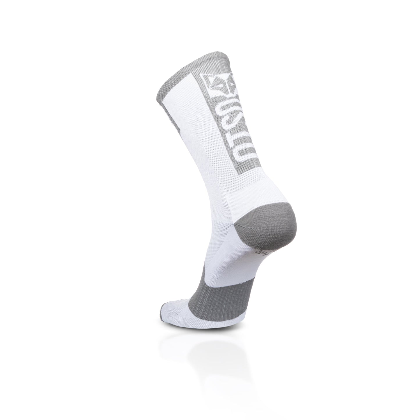 Calcetines de Ciclismo High Cut Pure White & Silver Grey