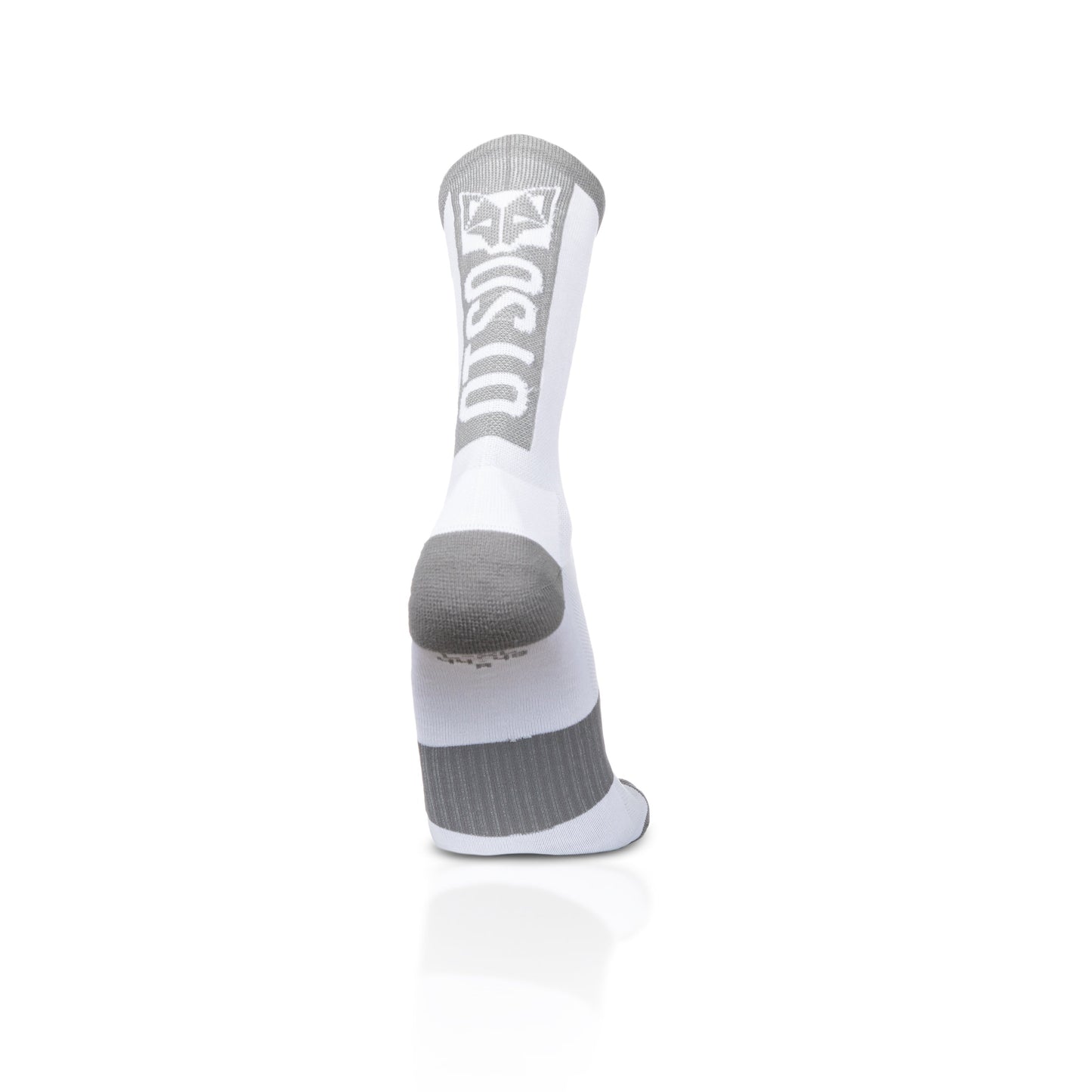 Calcetines de Ciclismo High Cut Pure White & Silver Grey