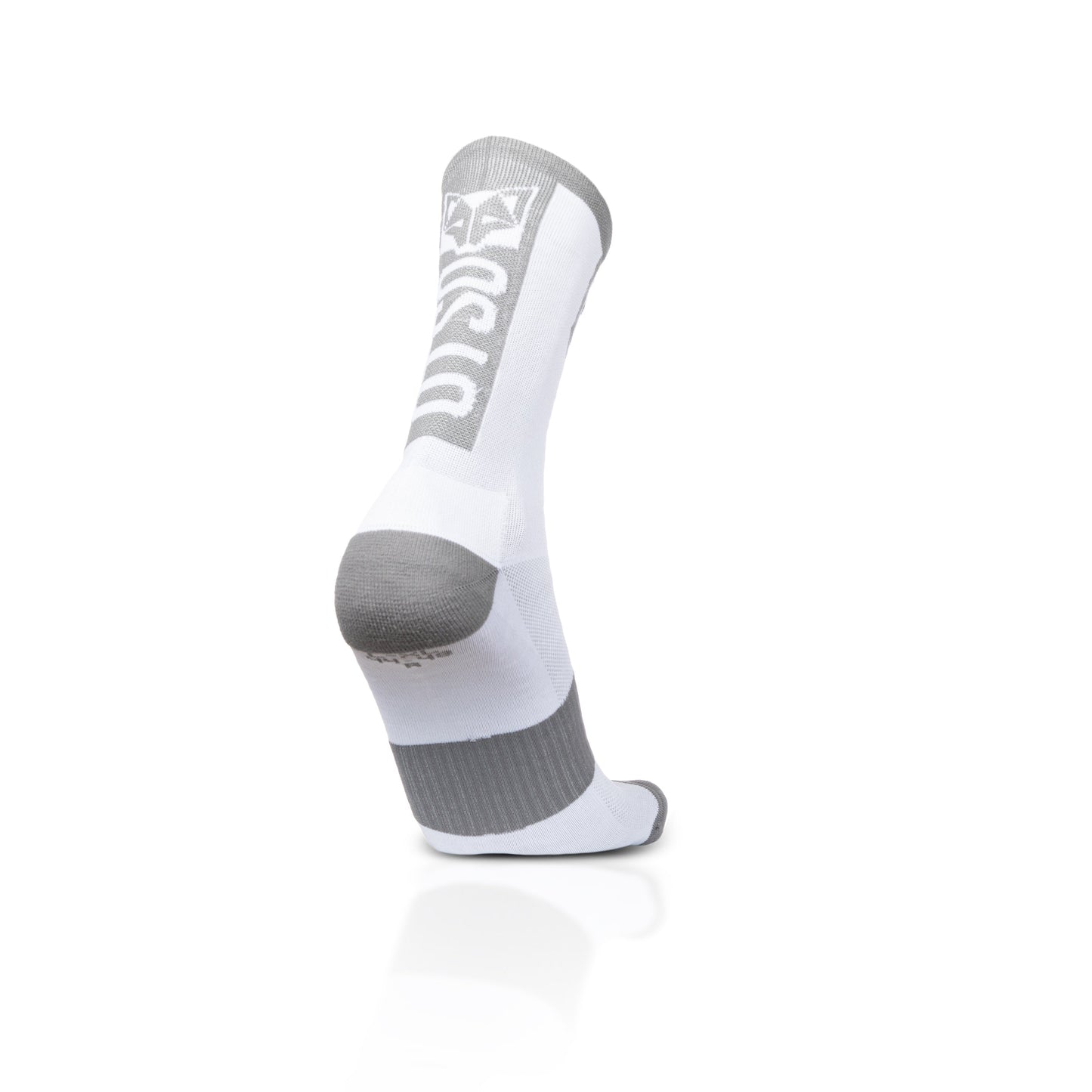 Calcetines de Ciclismo High Cut Pure White & Silver Grey