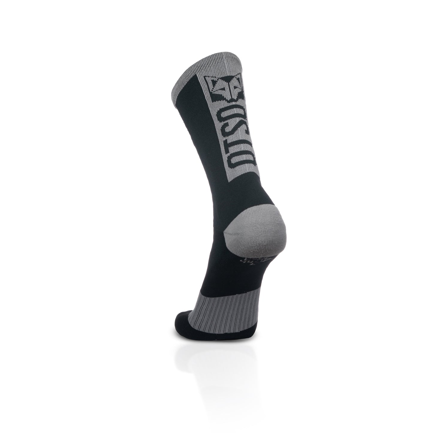 Calcetines de Ciclismo High Cut Black & Silver Grey