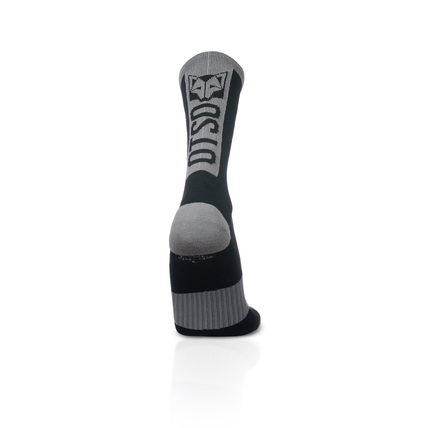 Calcetines de Ciclismo High Cut Black & Silver Grey