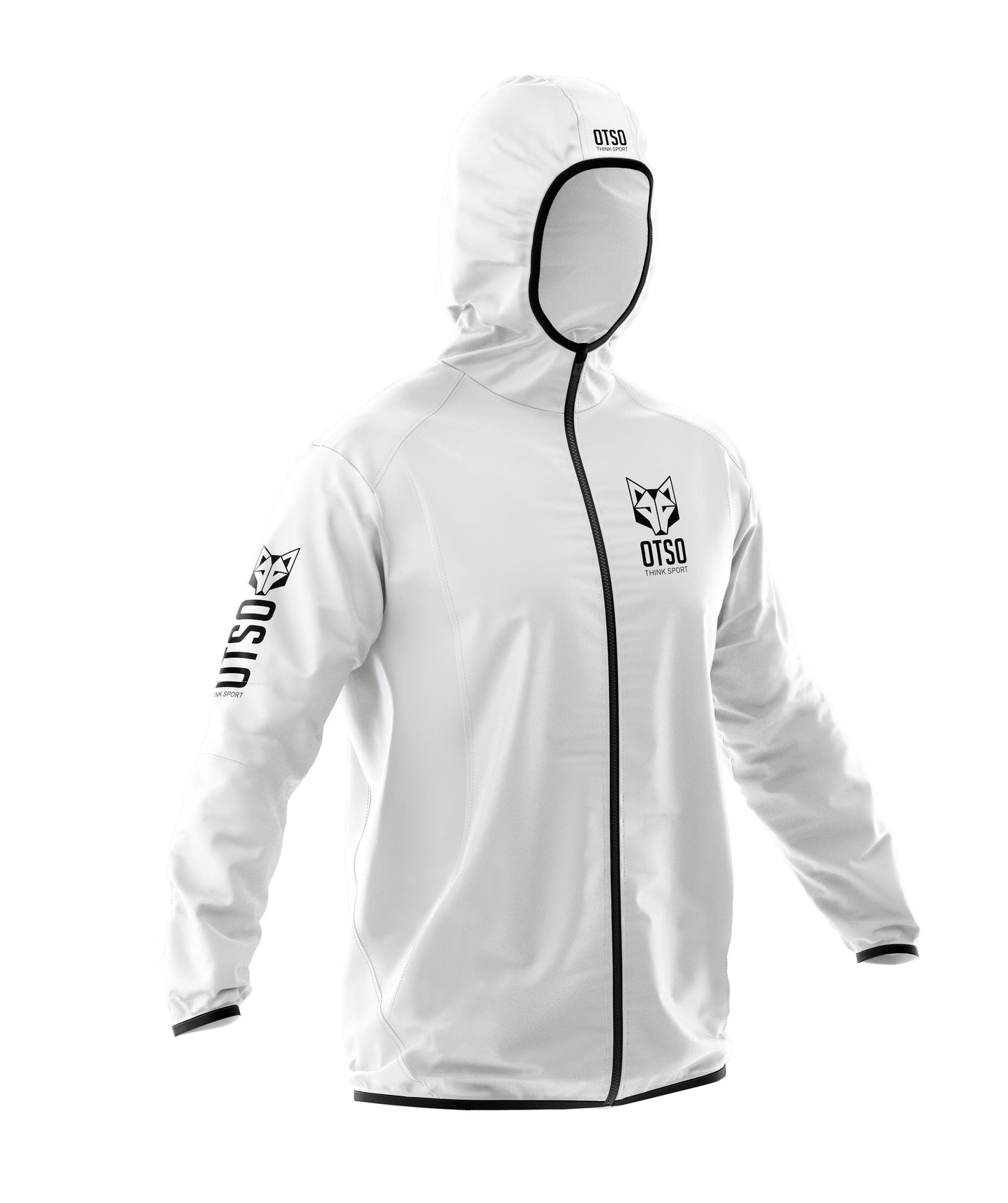 Waterproof Jacket Ultra Light White Black