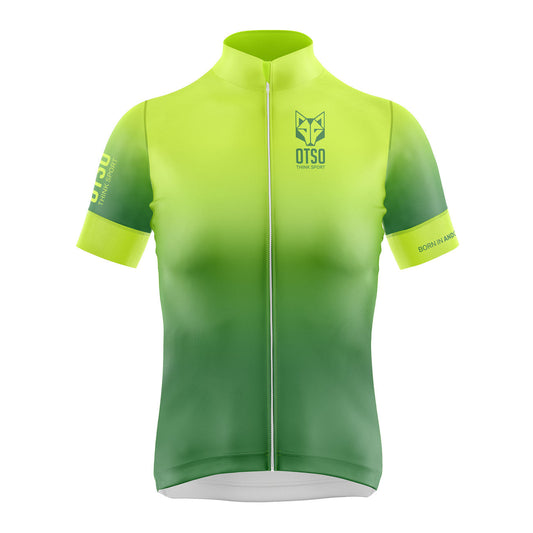 Cycling Jersey Manga Corta Mujer Fluo Green