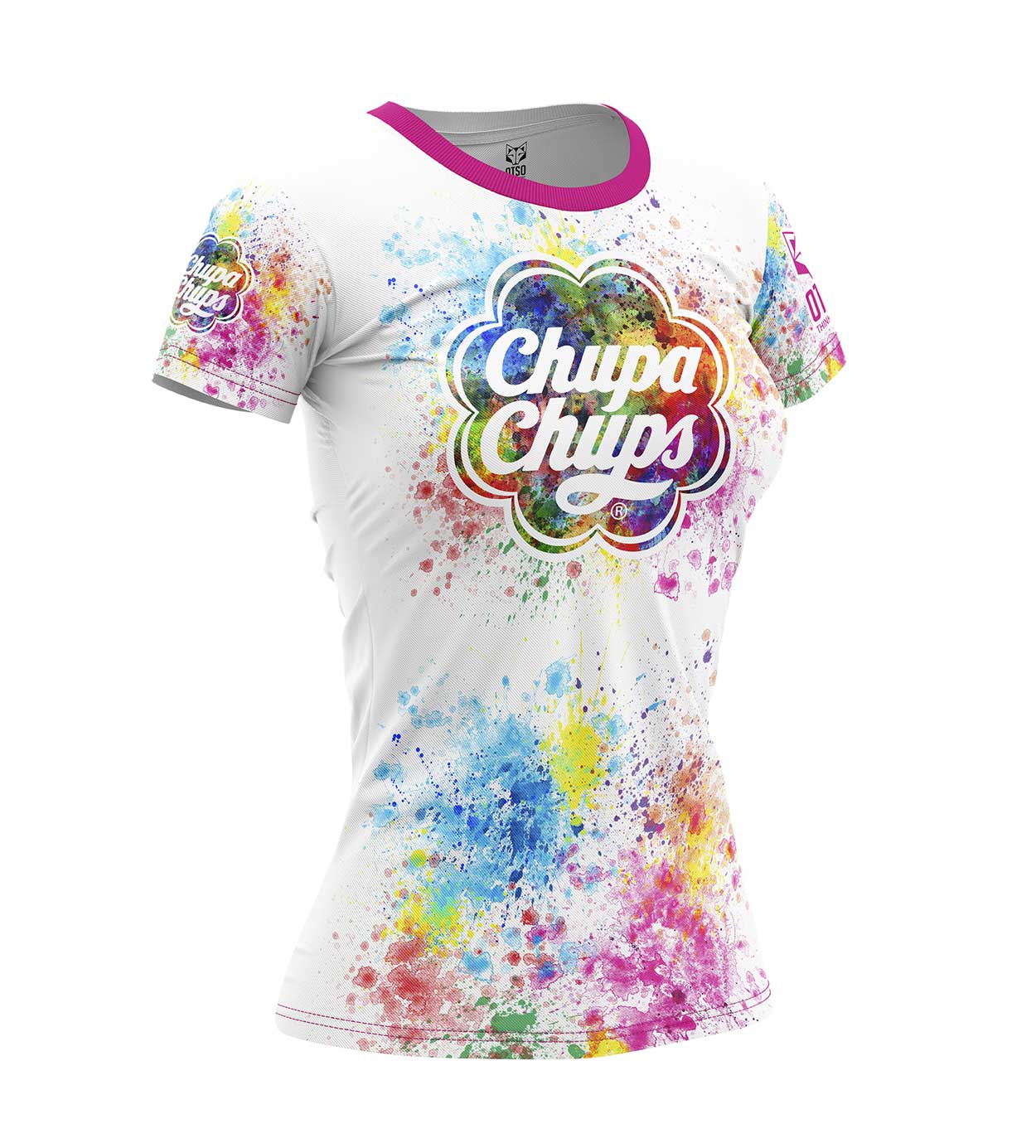 Camiseta Manga Corta Mujer Chupa Chups Paint