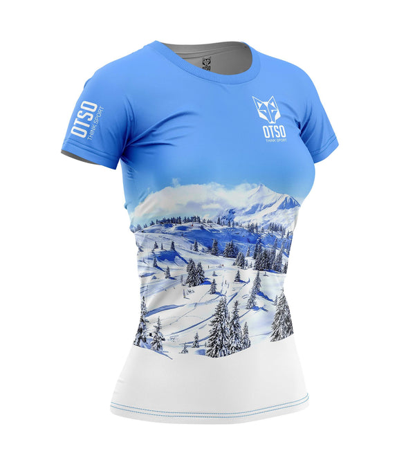 Camiseta Manga Corta Mujer Snow Forest