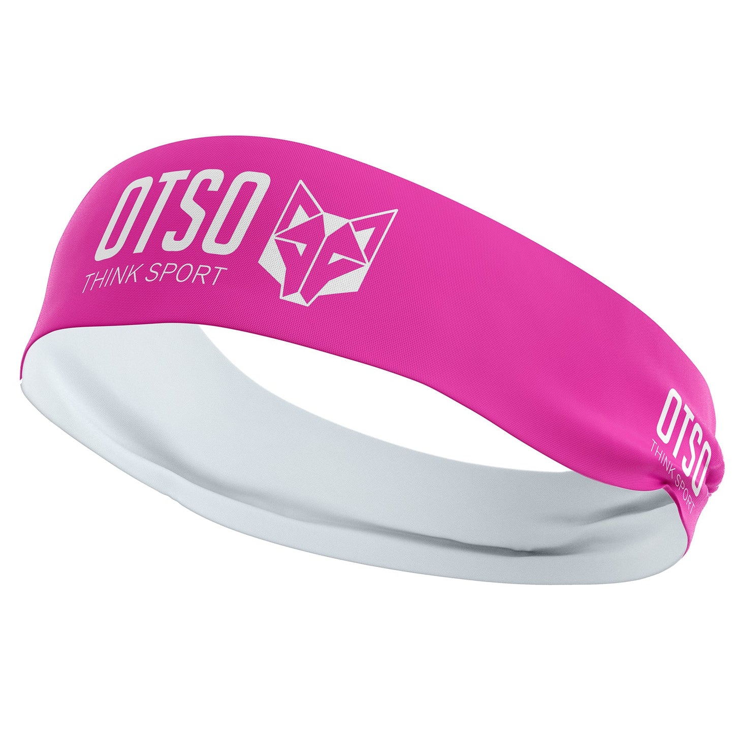 Cinta cabeza OTSO Sport Fluo Pink / White