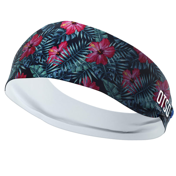 Headband Otso de 12 centímetros de grosor y estampado tropical. El producto es unisex y de talla única