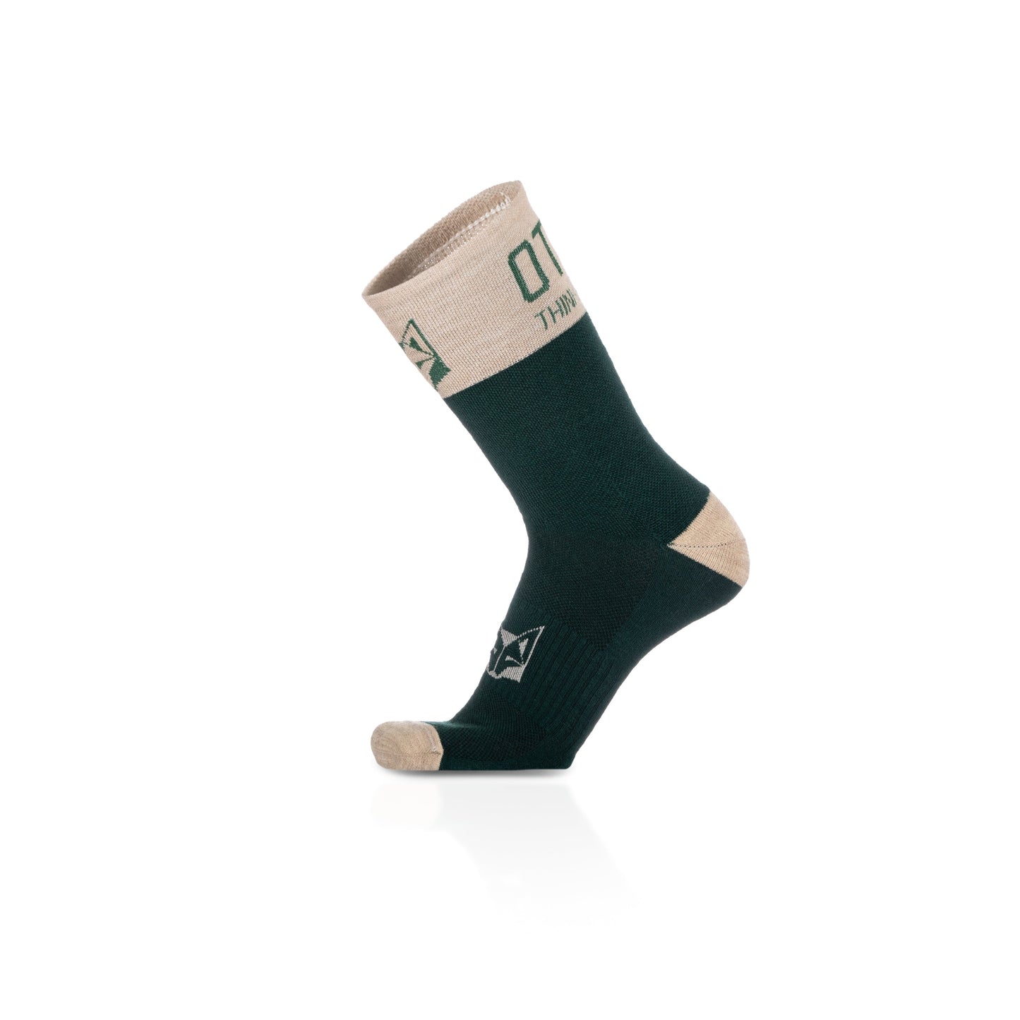 Calcetines Merino Wool High Cut Green Leaf