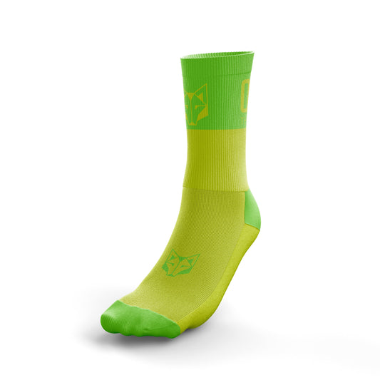 Calcetines Multideporte Medium Cut Fluo Yellow / Fluo Green