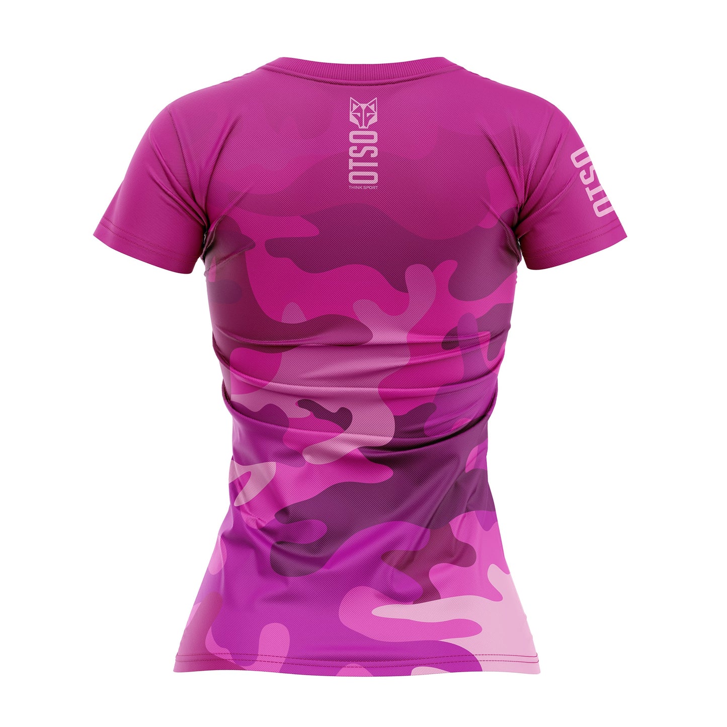 Camiseta Manga Corta Mujer Camo Pink